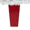 4.5ft. Pre-Lit White Artificial Christmas Tree in Red Planter, Clear LED Lights